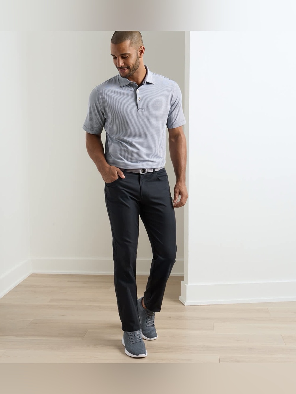 Peter Millar Men's eb66 Performance Five Pocket Pants in Black Size 34/30